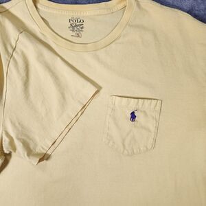 Polo Ralph Lauren Crewneck T Shirt Men's XL Classic Fit Blue Pony Logo Pocket